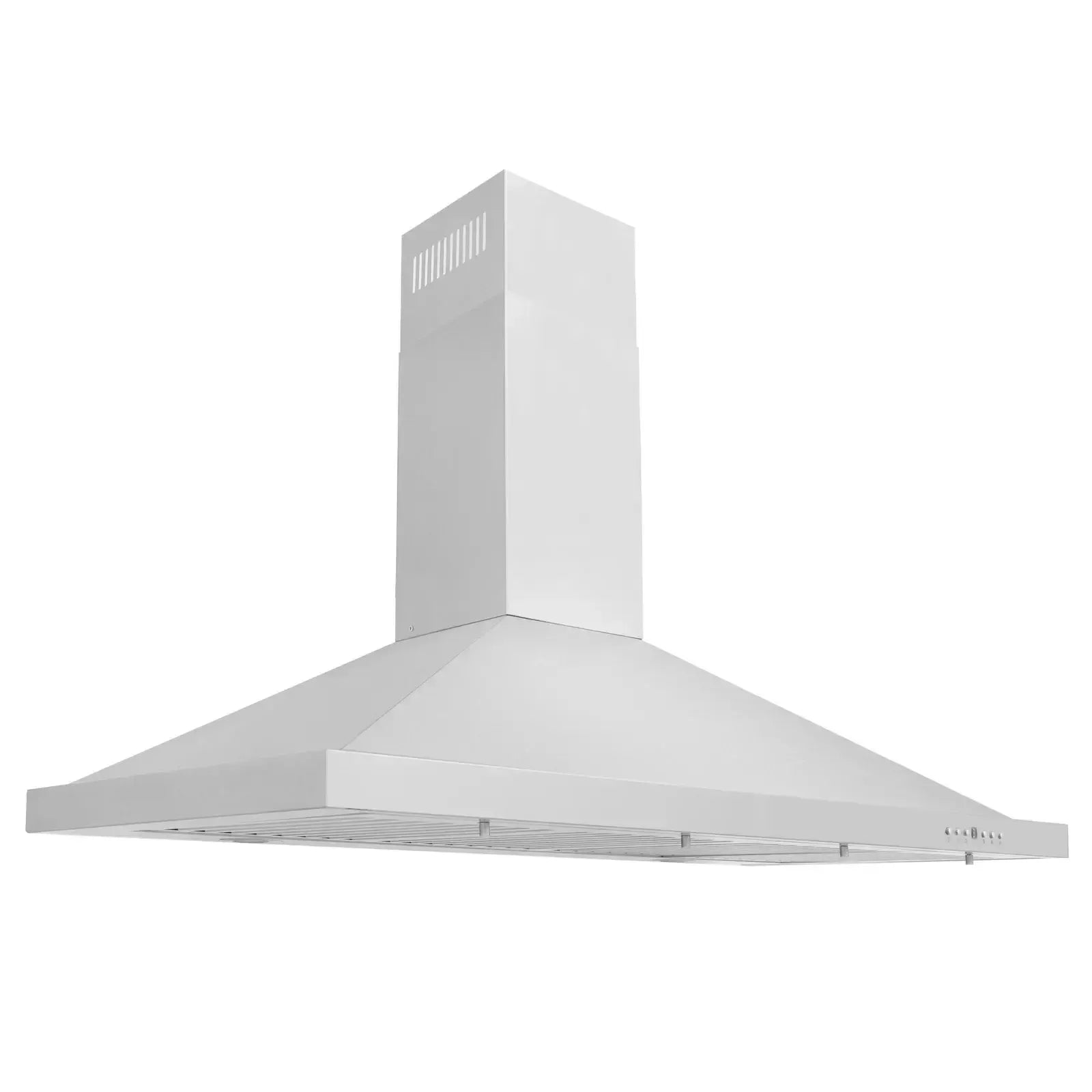 ZLINE 42" Convertible Wall Mount Range Hood in Stainless Steel with Set of 2 Charcoal Filters, LED lighting and Dishwasher-Safe Baffle Filters - KB-CF-42 - The Home Selection