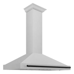 ZLINE 48" Autograph Edition DuraSnow® Stainless Steel Range Hood with DuraSnow® Stainless Steel Shell (KB4SNZ-48) - The Home Selection