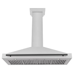 ZLINE 48" Autograph Edition DuraSnow® Stainless Steel Range Hood with DuraSnow® Stainless Steel Shell (KB4SNZ-48) - The Home Selection