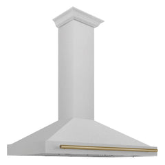 ZLINE 48" Autograph Edition DuraSnow® Stainless Steel Range Hood with DuraSnow® Stainless Steel Shell (KB4SNZ-48) - The Home Selection