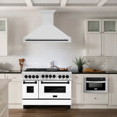 ZLINE 48" Autograph Edition Stainless Steel Range Hood with Stainless Steel Shell and Handle - 8654STZ-48 - The Home Selection