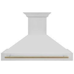 ZLINE 48" Autograph Edition Stainless Steel Range Hood with Stainless Steel Shell and Handle - 8654STZ-48 - The Home Selection