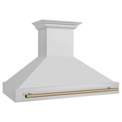 ZLINE 48" Autograph Edition Stainless Steel Range Hood with Stainless Steel Shell and Handle - 8654STZ-48 - The Home Selection