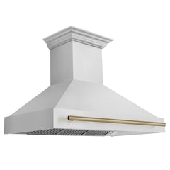 ZLINE 48" Autograph Edition Stainless Steel Range Hood with Stainless Steel Shell and Handle - 8654STZ-48 - The Home Selection