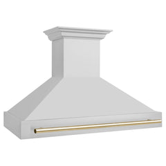 ZLINE 48" Autograph Edition Stainless Steel Range Hood with Stainless Steel Shell and Handle - 8654STZ-48 - The Home Selection