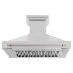 ZLINE 48" Autograph Edition Stainless Steel Range Hood with Stainless Steel Shell and Handle - 8654STZ-48 - The Home Selection