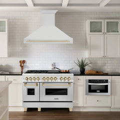 ZLINE 48" Autograph Edition Stainless Steel Range Hood with Stainless Steel Shell and Handle - 8654STZ-48 - The Home Selection