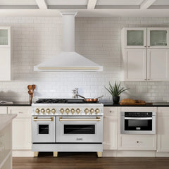 ZLINE 48" Autograph Edition Stainless Steel Range Hood with Stainless Steel Shell (KB4STZ-48) - The Home Selection