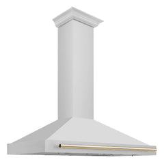 ZLINE 48" Autograph Edition Stainless Steel Range Hood with Stainless Steel Shell (KB4STZ-48) - The Home Selection