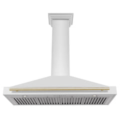 ZLINE 48" Autograph Edition Stainless Steel Range Hood with Stainless Steel Shell (KB4STZ-48) - The Home Selection