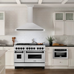 ZLINE 48" Autograph Edition Stainless Steel Range Hood with Stainless Steel Shell (KB4STZ-48) - The Home Selection