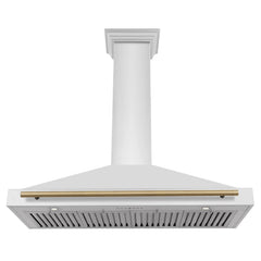 ZLINE 48" Autograph Edition Stainless Steel Range Hood with Stainless Steel Shell (KB4STZ-48) - The Home Selection