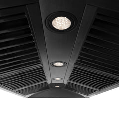 ZLINE 48" Black Stainless Steel Range Hood with Accent Handle - BS655-48 - The Home Selection