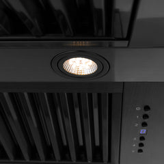 ZLINE 48" Black Stainless Steel Range Hood with Accent Handle - BS655-48 - The Home Selection