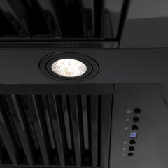 ZLINE 48" Black Stainless Steel Range Hood with Accent Handle - BS655-48 - The Home Selection