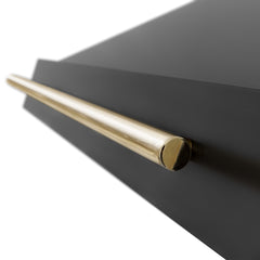 ZLINE 48" Black Stainless Steel Range Hood with Accent Handle - BS655-48 - The Home Selection