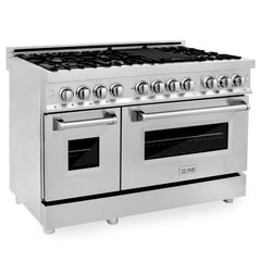 ZLINE 48" Dual Fuel Range in Stainless Steel - RA48 - The Home Selection