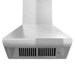ZLINE 48" Ducted Wall Mount Range Hood with Dual Remote Blower in Stainless Steel (687-RD-48) - The Home Selection