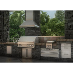 ZLINE 48" Ducted Wall Mount Range Hood with Dual Remote Blower in Stainless Steel (687-RD-48) - The Home Selection
