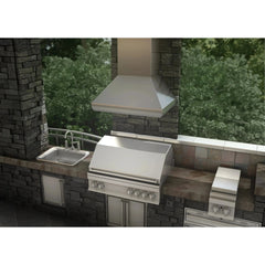 ZLINE 48" Ducted Wall Mount Range Hood with Dual Remote Blower in Stainless Steel (687-RD-48) - The Home Selection