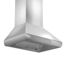 ZLINE 48" Ducted Wall Mount Range Hood with Dual Remote Blower in Stainless Steel (687-RD-48) - The Home Selection