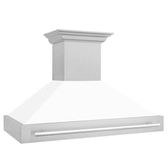 ZLINE 48" DuraSnow® Stainless Steel Range Hood with DuraSnow® Shell (8654SNX-48) - The Home Selection