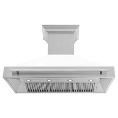 ZLINE 48" DuraSnow® Stainless Steel Range Hood with DuraSnow® Shell (8654SNX-48) - The Home Selection