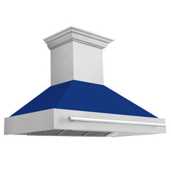 ZLINE 48" DuraSnow® Stainless Steel Range Hood with DuraSnow® Shell (8654SNX-48) - The Home Selection