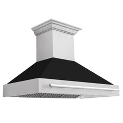 ZLINE 48" DuraSnow® Stainless Steel Range Hood with DuraSnow® Shell (8654SNX-48) - The Home Selection