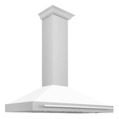 ZLINE 48" DuraSnow® Stainless Steel Range Hood with Shell and Stainless Steel Handle (KB4SNX-48) - The Home Selection