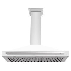 ZLINE 48" DuraSnow® Stainless Steel Range Hood with Shell and Stainless Steel Handle (KB4SNX-48) - The Home Selection