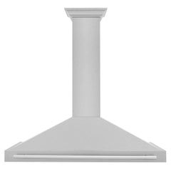 ZLINE 48" DuraSnow® Stainless Steel Range Hood with Shell and Stainless Steel Handle (KB4SNX-48) - The Home Selection