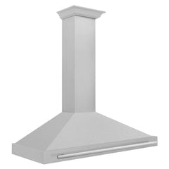 ZLINE 48" DuraSnow® Stainless Steel Range Hood with Shell and Stainless Steel Handle (KB4SNX-48) - The Home Selection