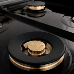 ZLINE 48-Inch Porcelain Gas Stovetop in Fingerprint Resistant Stainless Steel with 7 Gas Brass Burners and Griddle - RTS-BR-GR-48 - The Home Selection