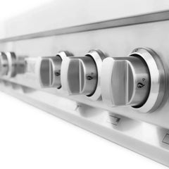 ZLINE 48-Inch Porcelain Gas Stovetop with 7 Gas Burners and Griddle and Griddle - RT-GR-48 - The Home Selection