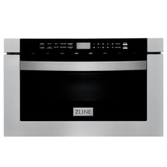 ZLINE 48" Kitchen Package with Stainless Steel Dual Fuel Range, Range Hood, Microwave Drawer and Tall Tub Dishwasher - 4KP-RARH48-MWDWV - The Home Selection
