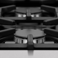 ZLINE 48" Porcelain Gas Stovetop in DuraSnow® Stainless Steel with 7 Gas Burners and Griddle - RTS-48 - The Home Selection