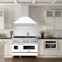 ZLINE 48" Stainless Steel Range Hood with Stainless Steel Handle (8654STX-48) - The Home Selection