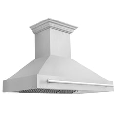 ZLINE 48" Stainless Steel Range Hood with Stainless Steel Handle (8654STX-48) - The Home Selection