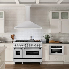 ZLINE 48" Stainless Steel Range Hood with Stainless Steel Handle (KB4STX-48) - The Home Selection