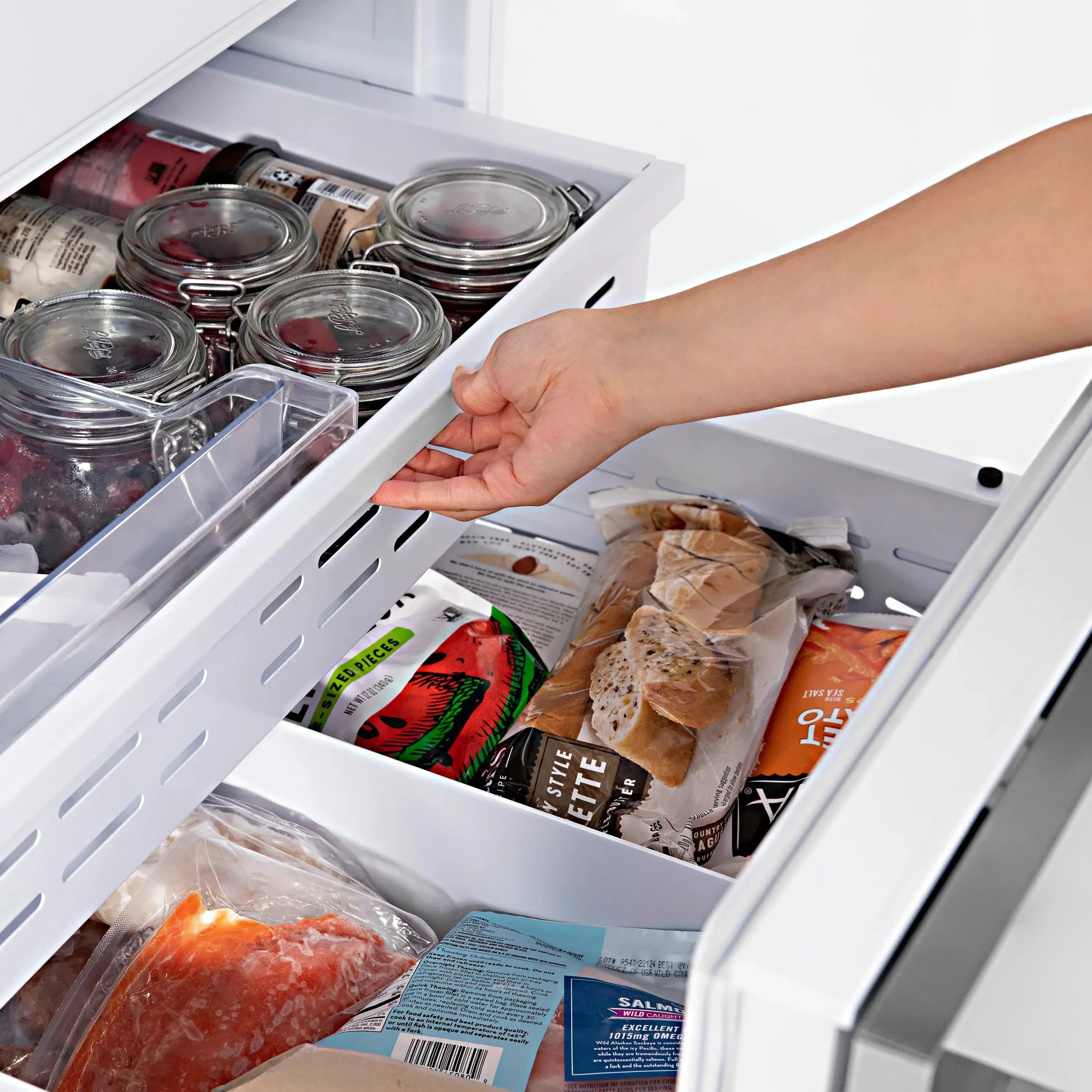 ZLINE 60" 32.2 cu. ft. Built-In 4-Door French Door Refrigerator with Internal Water and Ice Dispenser in Stainless Steel (RBIV-304-60) - The Home Selection