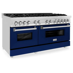 ZLINE 60" 7.4 cu. ft. Dual Fuel Range with Gas Stove and Electric Oven in Stainless Steel (RA60) - The Home Selection