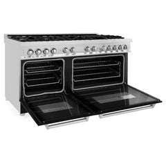 ZLINE 60" 7.4 cu. ft. Dual Fuel Range with Gas Stove and Electric Oven in Stainless Steel (RA60) - The Home Selection