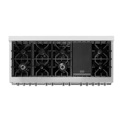ZLINE 60" 7.4 cu. ft. Dual Fuel Range with Gas Stove and Electric Oven in Stainless Steel (RA60) - The Home Selection