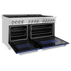 ZLINE 60" 7.4 cu. ft. Dual Fuel Range with Gas Stove and Electric Oven in Stainless Steel (RA60) - The Home Selection