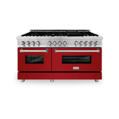 ZLINE 60" 7.4 cu. ft. Dual Fuel Range with Gas Stove and Electric Oven in Stainless Steel (RA60) - The Home Selection