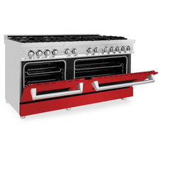 ZLINE 60" 7.4 cu. ft. Dual Fuel Range with Gas Stove and Electric Oven in Stainless Steel (RA60) - The Home Selection