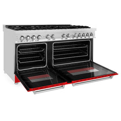 ZLINE 60" 7.4 cu. ft. Dual Fuel Range with Gas Stove and Electric Oven in Stainless Steel (RA60) - The Home Selection