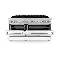 ZLINE 60" 7.4 cu. ft. Dual Fuel Range with Gas Stove and Electric Oven in Stainless Steel (RA60) - The Home Selection