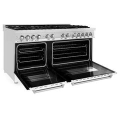 ZLINE 60" 7.4 cu. ft. Dual Fuel Range with Gas Stove and Electric Oven in Stainless Steel (RA60) - The Home Selection
